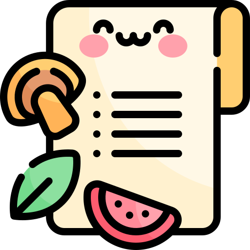 Recipe fork and spoon icon
